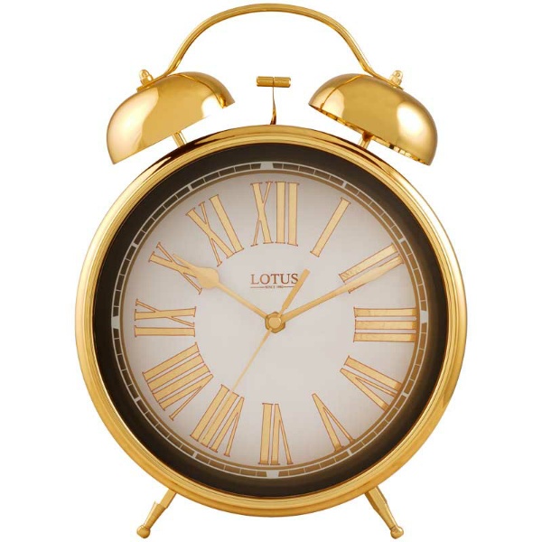 ساعت رومیزی فلزی لوتوس مدل B700 طلایی