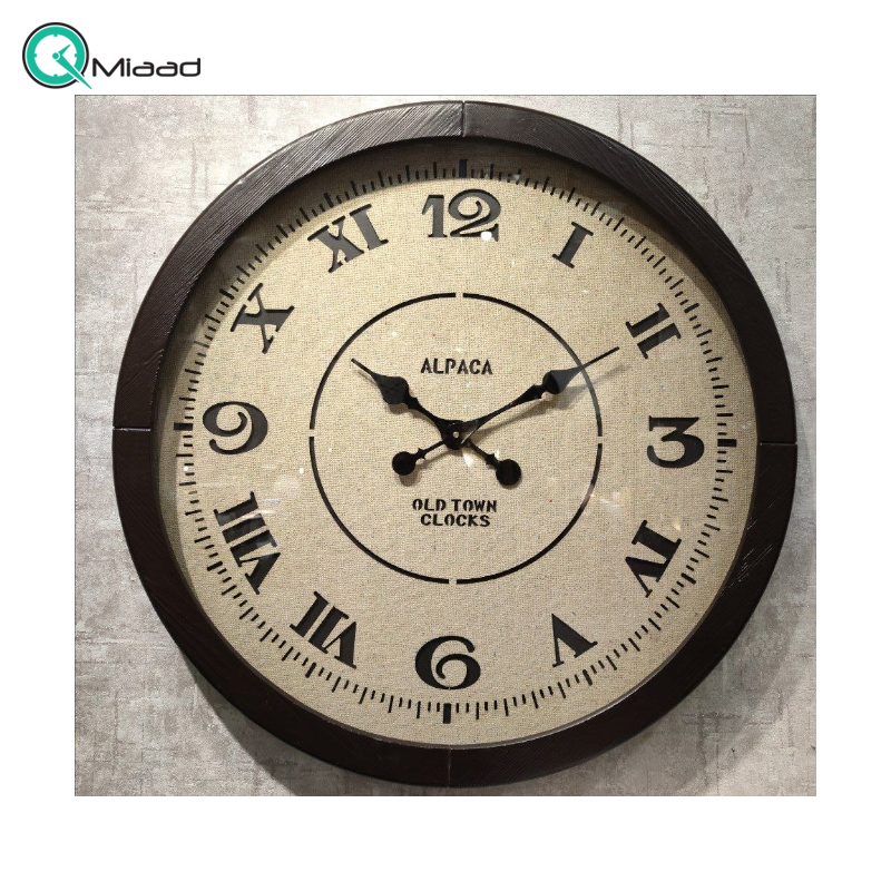 ساعت دیواری چوبی آلپاکا مدل 182/1 سایز 80