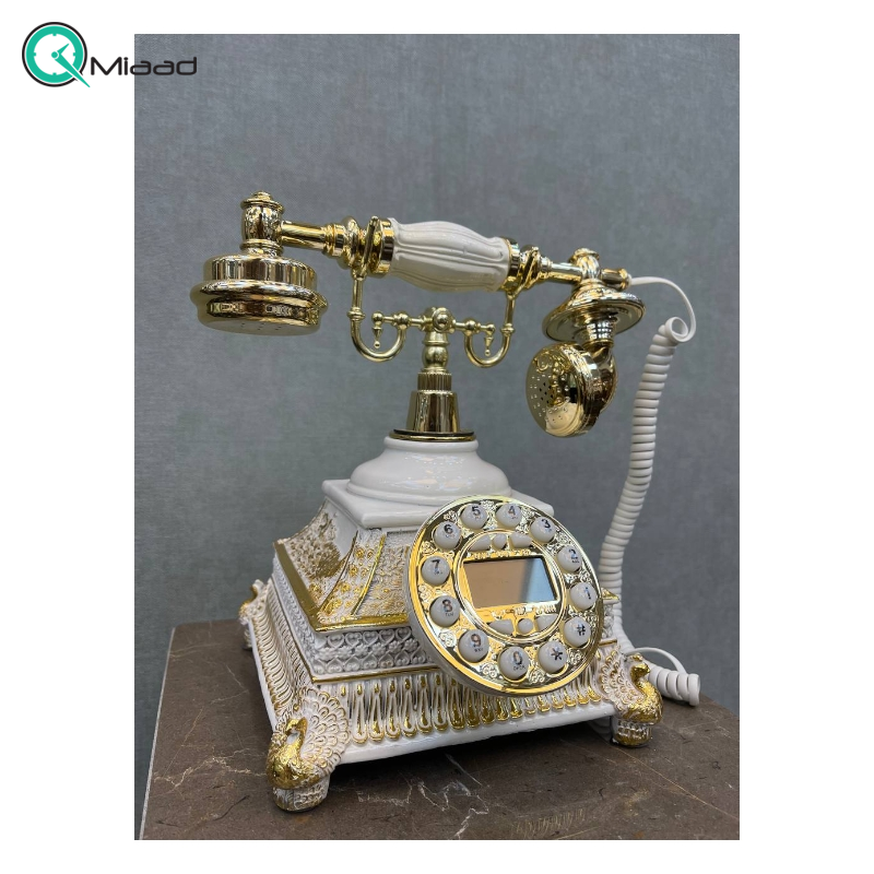 تلفن رومیزی سلطنتی میرون مدل 136 رنگ سفید