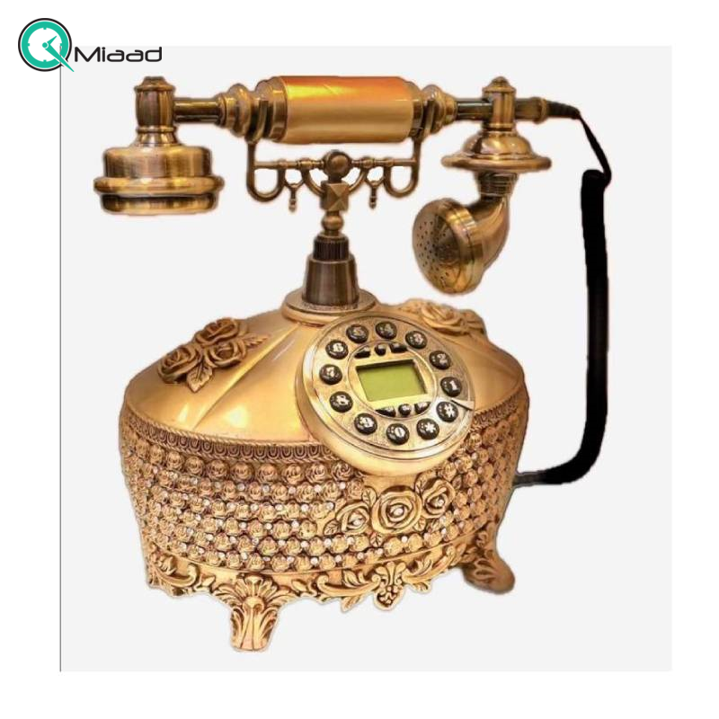 تلفن سلطنتی رومیزی رایکا مدل 340 رنگ طلایی