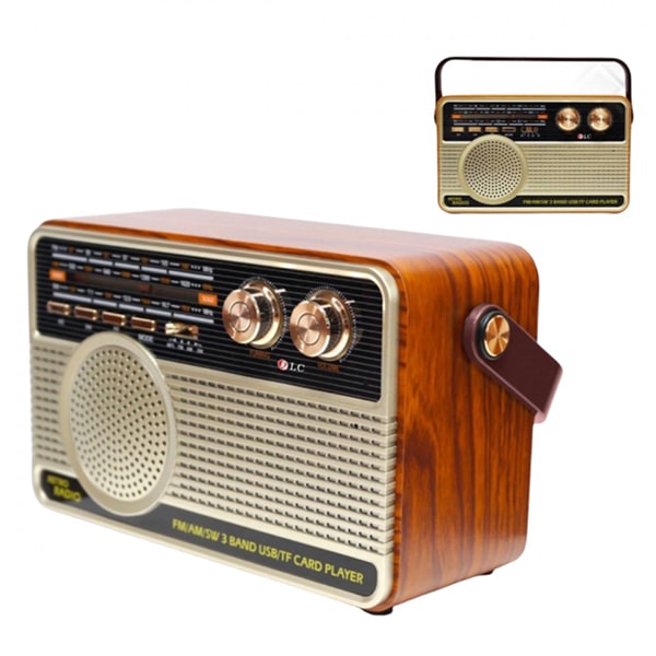 رادیو شارژی کلاسیک مدل 506 قهوه ای