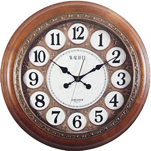 ساعت دیواری چوبی والتر گرد مدل 958-1