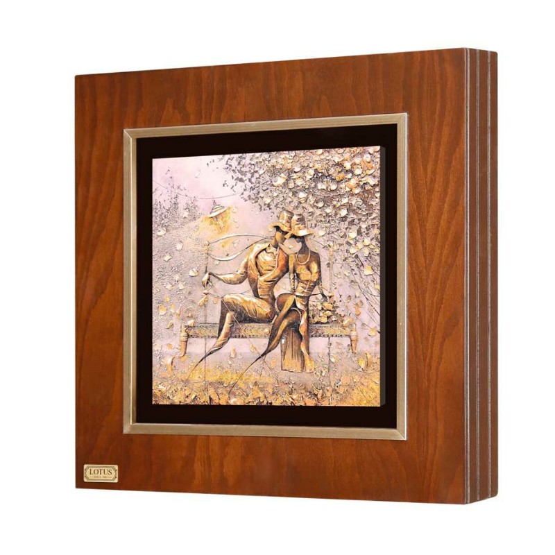 تابلو چوبی ورق طلای لوتوس مدل FWSGB-J  خرید تابلو چوبی