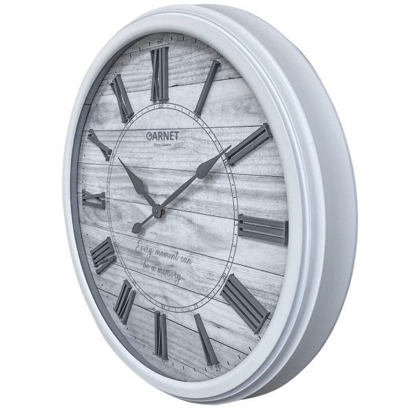 ساعت دیواری شوبرت، ساعت دیواری سایز 60 طرح چوبی فریم پلاستیکی با قیمت اقتصادی | مدل 5265 گارنت