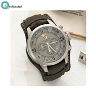 ساعت مچی پورشه مردانه، ساعت پورشه دیزاین هایکپی، ساعت اسپرت کرنوگراف تقویم دار با بند چرمی، مدل JP-24059M قیمت ساعت مچی پورشه