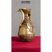 گلدان مدل زرافه کد GO27295، گلدان تزیینی و دکوری با طراحی شگفت انگیز و متمایز، رنگ طلایی  محصولات آسوریک