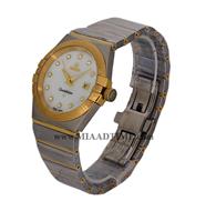 ساعت امگا OMEGA مردانه کلاسیک گرد فلزی دو رنگ صفحه سفید کد 1842 قیمت ساعت مچی مردانه مارک دار