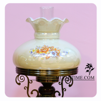 چراغ خواب و آباژور رومیزی چوبی طرح گردسوز با چوب راش گرجستان مناسب اتاق خواب و سالن پذیرایی مدل EB6017 آباژور والتر چوبی