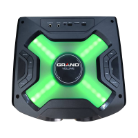 اسپیکر بلوتوث گرند، اسپیکر بلوتوثی دارای نور موزیکال، دارای پنل حرفه ای تنظیم صدا، دارای ریموت کنترل، قابلیت های AUX,USB,BT,FM و میکروفون وایرلس | مدل 8833  فروش اسپیکر بلوتوثی