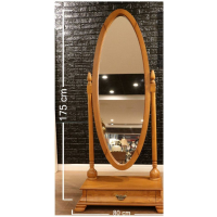 آینه ایستاده برند هاردی مدل 603، آینه بسیار زیبا و درجه یک با متریال تمام چوب بدنه، سایز 175x80 سانتی متر دکوراسیون
