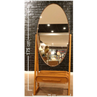 آینه ایستاده برند هاردی مدل 604، آینه بسیار زیبا و درجه یک با متریال تمام چوب بدنه، سایز 175x80 سانتی متر دکوراسیون