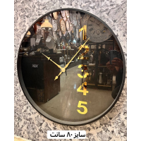 ساعت دیواری هلموت کد 6079، ساعت دیواری مدرن عدد خطی با طراحی مینیمال با زه فلزی رنگ استاتیک، سایز 60 سانتی متر، موتور میتسو با 5 سال ضمانت هلموت  موتور