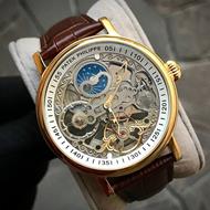 ساعت مچی مردانه پتک فیلیپ، ساعت مردانه طرح اسکلتون، شیشه آنتی رفلکس ضد خش، دارای نشانگر شب و روز و دو زمان مجزا، مدل 5289 انواع ساعت مچی