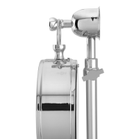 ساعت رومیزی فلزی لوتوس مدل TC-809، ساعت رومیزی فلزی مدل WINOLA، آبکاری باکیفیت بدنه با رنگ نقره ای خرید ساعت رومیزی