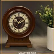 ساعت رومیزی چوبی لوتوس مدل 5513 قهوه ای قیمت ساعت رومیزی