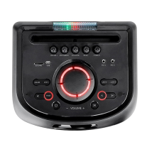 اسپیکر بلوتوث، اسپیکر بلوتوثی فوق العاده با بهره مندی از نورپردازی LED، دارای پنل حرفه ای تنظیم صدا، دارای ریموت کنترل، قابلیت های AUX,USB,BT,FM و میکروفون وایرلس | مدل TS 2084  فروش اسپیکر بلوتوثی