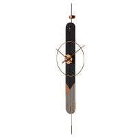 ساعت دیواری مدرن لاکوی کد WMC-1503، ساعت دیواری لاکوی با متریال با کیفیت و با دوام، طراحی مینیمال، دارای موتور آرامگرد و 5 سال گارانتی، رنگ مشکی