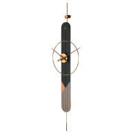 ساعت دیواری مدرن لاکوی کد WMC-1503، ساعت دیواری لاکوی با متریال با کیفیت و با دوام، طراحی مینیمال، دارای موتور آرامگرد و 5 سال گارانتی، رنگ سبز