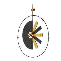 ساعت دیواری مدرن لاکوی کد WMC-15013، ساعت دیواری لاکوی با متریال با کیفیت و با دوام، طراحی مینیمال، دارای موتور آرامگرد و 5 سال گارانتی، رنگ مشکی
