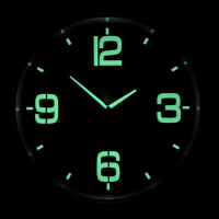 ساعت دیواری ولدر Welder مدل 633، ساعت دیواری شب نما ولدر سایز 60 با متریال صفحه تمام چوب بدنه پلاستیک، دارای فونت لاتین اعداد، دارای موتور آٰرامگرد درجه یک، عقربه های متفاوت شب نما، رنگ مشکی ساعت دیواری لوکس