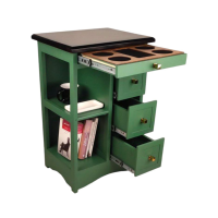 کنسول سه کشو دو طبقه مدل S1 با کد KO03001، کنسول 3 کشو چوبی، متریال مقاوم چوب و طراحی کلاسیک با طرح طبیعی چوب  کنسول چوبی