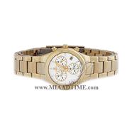 ساعت مچی ویولت زنانه کرنوگراف گرد فلزی طلایی صفحه سفید مدل 0120/2L ساعت مچی استیل اصل