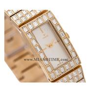 ساعت مچی ویولت زنانه مستطیل نگین دار طلایی مدل 0234/2 قیمت ساعت استیل زنانه