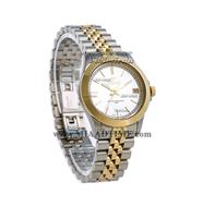 ساعت مچی ویولت زنانه کلاسیک گرد فلزی دورنگ طلایی صفحه سفید مدل 0398/2L قیمت ساعت زنانه بند استیل