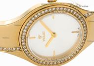 ساعت مچی ویولت زنانه گرد فلزی طلایی صفحه سیلور مدل 0372/2L