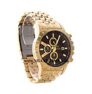 ساعت ویولت Violet مردانه کرنوگراف گرد فلزی طلایی صفحه قهوه ای کد 0404/2G خرید اینترنتی ساعت مچی