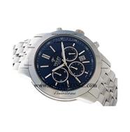 ساعت ویولت Violet مردانه کرنوگراف گرد فلزی استیل صفحه سرمه ای مدل 0408G ساعت مردانه مارک دار اصل