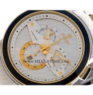 ساعت مچی ویولت مردانه کرنوگراف گرد فلزی دو رنگ صفحه سفید مدل 0411/2G خرید اینترنتی ساعت مچی مردانه بند استیل