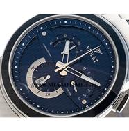 ساعت مچی ویولت مردانه کرنوگراف گرد فلزی استیل صفحه سرمه ای مدل 0411/2G خرید اینترنتی ساعت مچی مردانه بند استیل