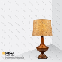 چراغ خواب و آباژور رومیزی مدل ملیسا، استفاده از چوب با کیفیت در متریال بدنه، طراحی ساده و بی نظیر، مدل 507 آباژور والتر چوبی
