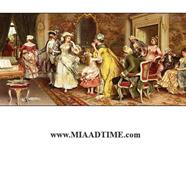 تابلو نقاشی چوبی لوتوس، تابلو سایز بزرگ لوتوس، در ابعاد 100x60، مدل در انتظار کد FWB-100x60-A تابلو چوبی کلاسیک