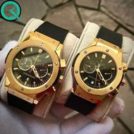 ساعت مچی ست هابلوت مدل 3332 طلایی خرید ساعت مچی مردانه سه موتوره ارزان