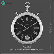 ساعت دیواری فلزی لوتوس مدل 16038 SILVER ساعت دیواری جدید