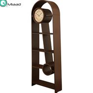 ویترین ساعت دار چوبی لوتوس مدل 999 قهوه ای ساعت ایستاده چوبی