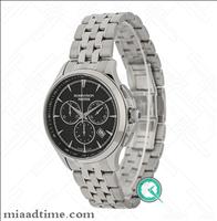 ساعت رومانسون Romanson | مردانه سه موتوره، صفحه مشکی، بند استیل | کد TM3258HM1WA32W watch