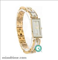 ساعت مچی ویولت زنانه، سرامیکی، مستطیل طلایی سفید | کد 0315/2 Violet