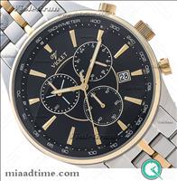 ساعت ویولت Violet مردانه | کرنوگراف, گرد فلزی, دورنگ صفحه مشکی | کد 0358/2G Violet