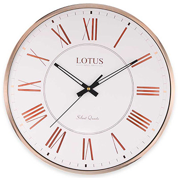 ساعت دیواری فلزی لوتوس مدل DENNIS کد M-6620