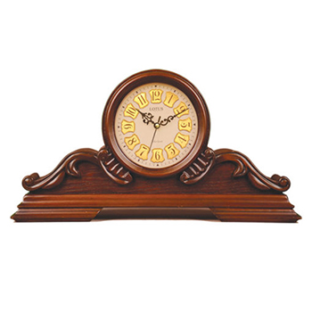 ساعت رومیزی چوبی لوتوس قهوه ای کد  T-5503 BR