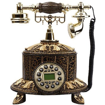 تلفن رومیزی سلطنتی آرنوس رنگ قهوه ای طلایی مدل 035E