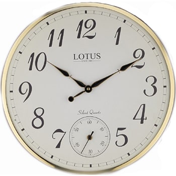 ساعت دیواری فلزی لوتوس مدل ROMAN کد M-6622