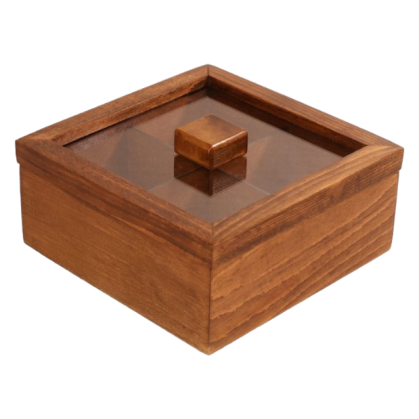 تی باکس مدل BX03040، تی باکس چوبی برای نگه داری کیسه های چای یا تی بگ