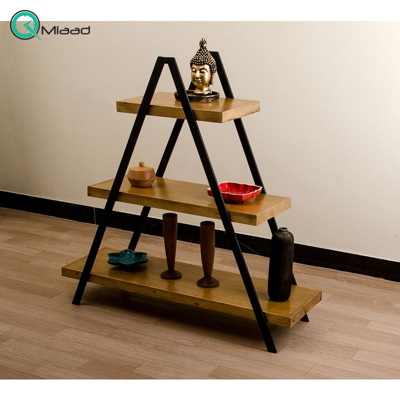 طبقه چاتمه میکس باریک متوسط MXTB29012، طبقه چوبی برای نگهداری وسایل مختلف، طراحی شده به صورت سه طبقه، مناسب هر فضایی  کتابخانه تاشو