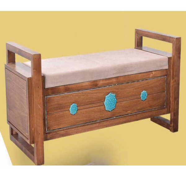 صندوق نشیمن شمس مدل SD20002، صندوق بسیار زیبا و کلاسیک با متریال چوبی و دارای فضایی برای نشستن