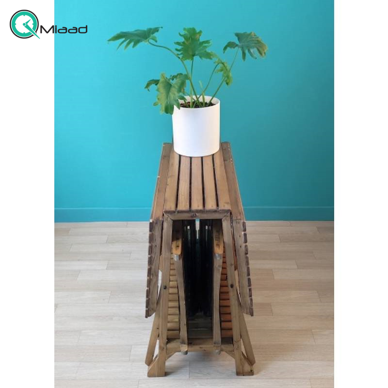 میز خاطره تاشو مدل ST03020، میز خاطره چوبی زیبا، طراحی ساده و زیبا، فضایی برای قرار دادن لوازم دکوری و عکس های خاطر انگیز  فروش اینترنتی انواع میز تلفن و گرامافون