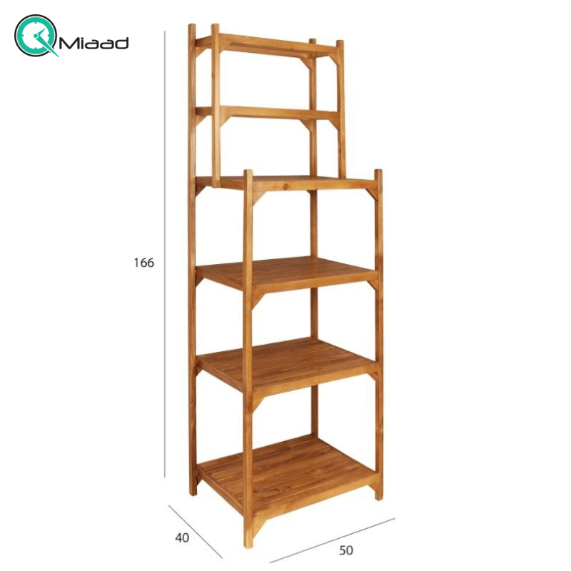 طبقه حمام مدل TB04031، طبقه چوبی برای نگهداری وسایل بهداشتی و مخصوص، مناسب حمام با متریال چوب طبیعی روس  کتابخانه برند آسوریک